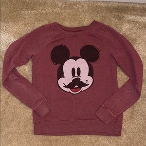 Mickey Mouse maroon sweatshirt